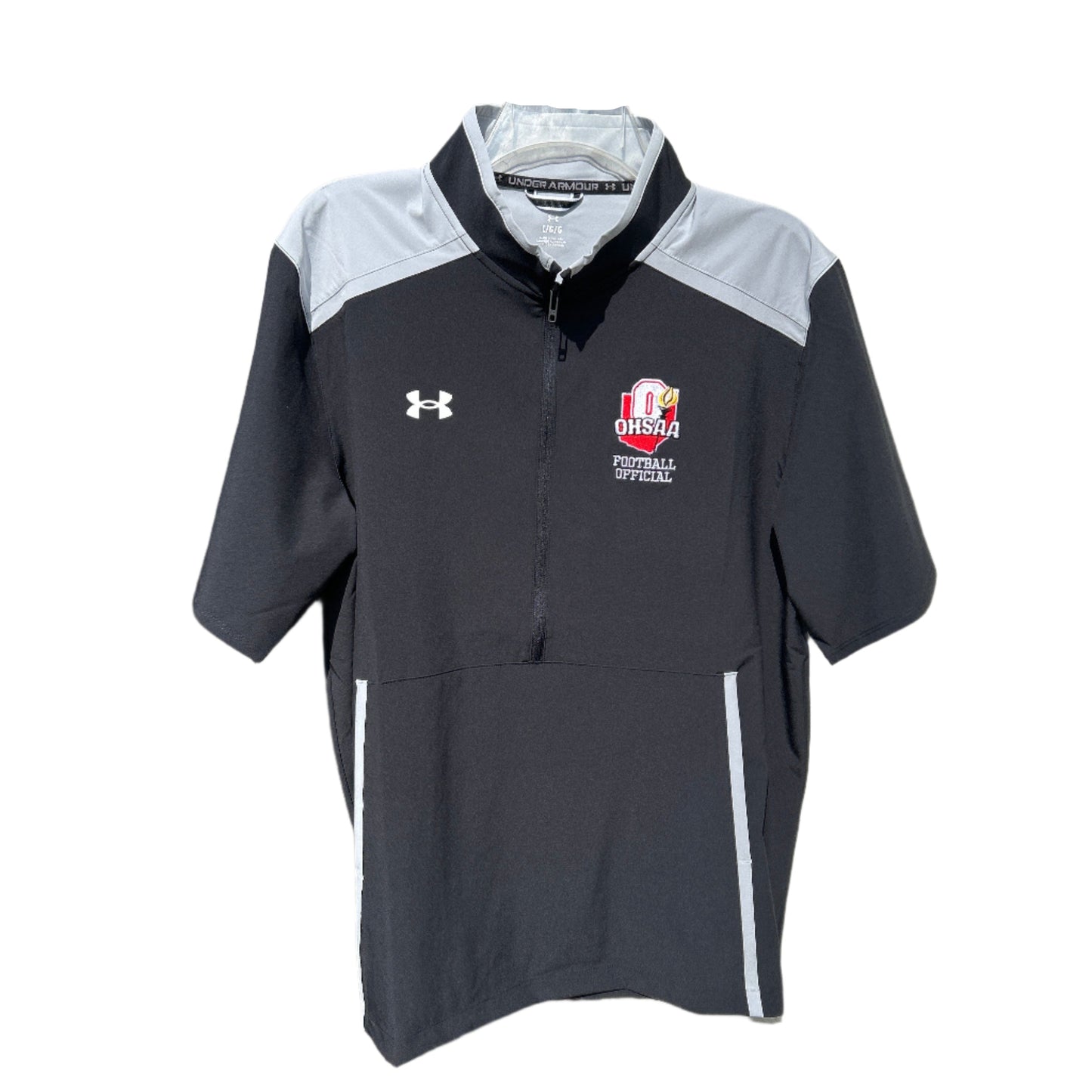 OHSAA FOOTBALL OFFICIALS UNDER ARMOUR 1/2 ZIP JACKET
