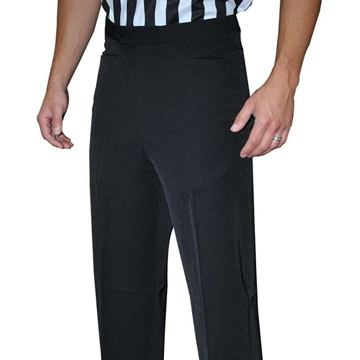 SMITTY 4-WAY STRETCH TAPERED FIT FLAT FRONT BASKETBALL PANTS