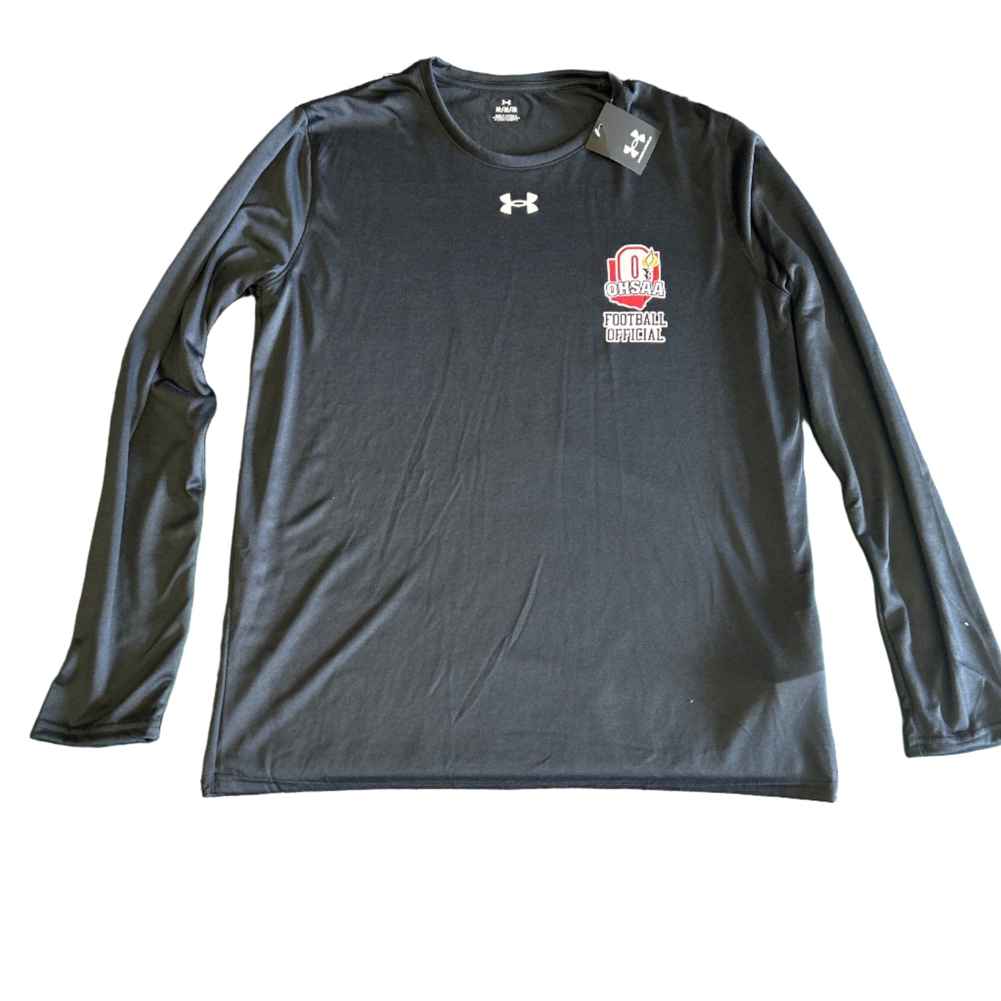 OHSAA FOOTBALL OFFICIAL LONG SLEEVE UNDER ARMOUR SHIRT