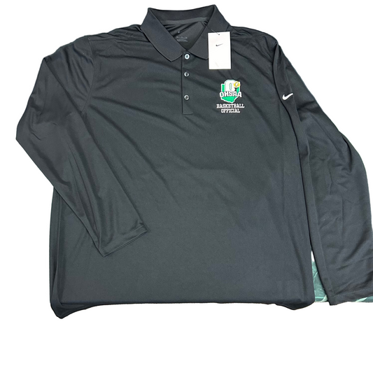 OHSAA BASKETBALL OFFICIALS LONG SLEEVE NIKE POLO